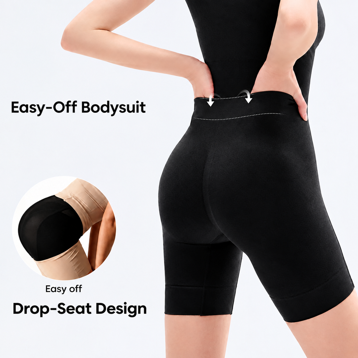 (Easysuit Easy-Off Bodysuit) Tummy Control Butt Lifter Faja Bodysuit