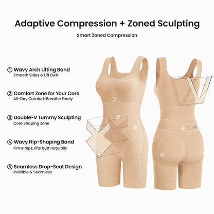 (Easysuit Easy-Off Bodysuit) Tummy Control Butt Lifter Faja Bodysuit